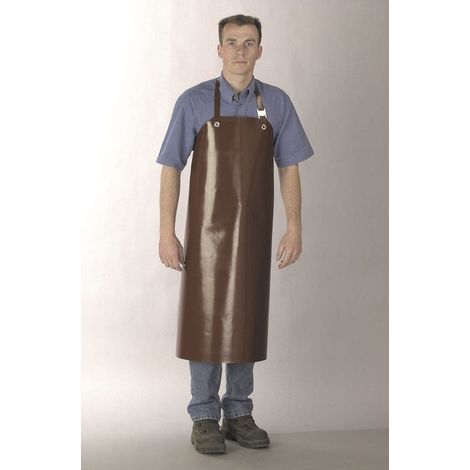 Tablier vinyl marron Sierra-0TS.050.14.090X120 - Manulatex