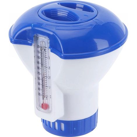 Floating chlorine dispenser (12.7 cm) for swimming pools, water parks and spas (1/5)