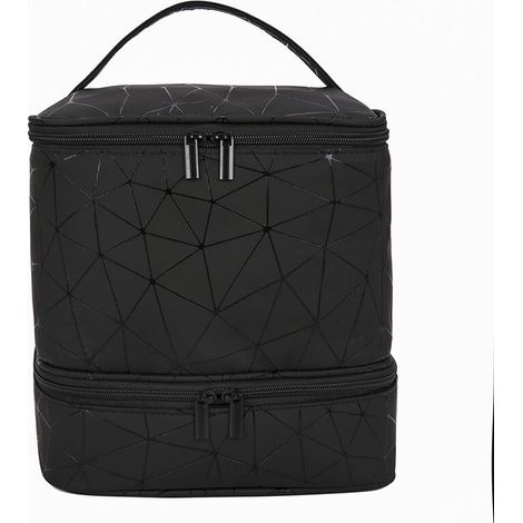 Boîte de rangement pour vernis à ongles avec séchage, 23,5 × 25 × 20 cm, Noir (1/5)