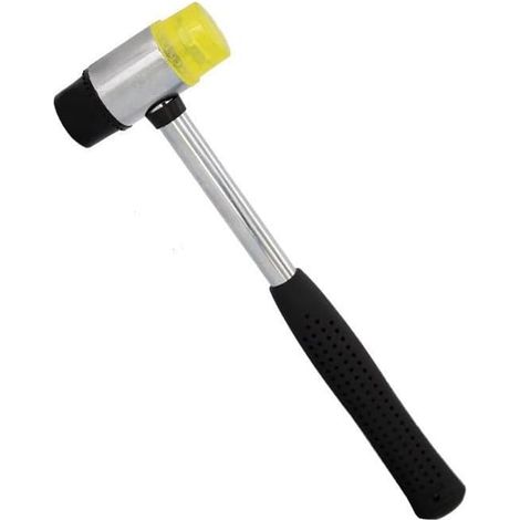 Piccolo martello in gomma da 25 mm - Testa in gomma e plastica - Antiscivolo - Impugnatura ergonomica resistente - Antigraffio - Strumento per il montaggio e la riparazione di mobili