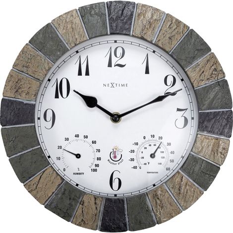 Nextime Außenwanduhr Aster Ø 26 cm Wanduhr (1/3)
