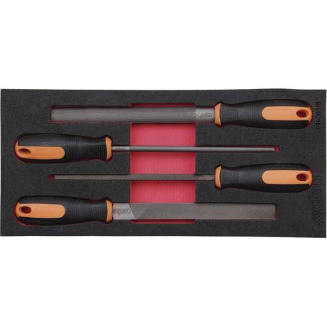 Módulo limas 4 piezas 393 x 180 mm, fabricado en espuma especial para herramientas