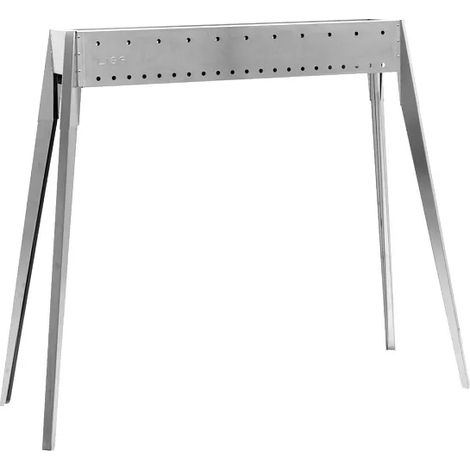 Lisa Miami 800 barbecue au charbon de bois en acier inoxydable pour arrosticini - Bianco