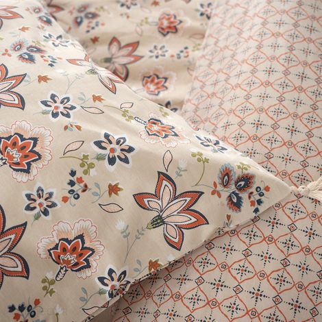 Parure de lit DENIA coton Taie 63x63 cm 240x220 cm (1/5)