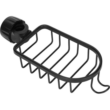 Égouttoir suspendu pour robinet, réglable, pour évier, torchons et éponges, noir. (1/5)