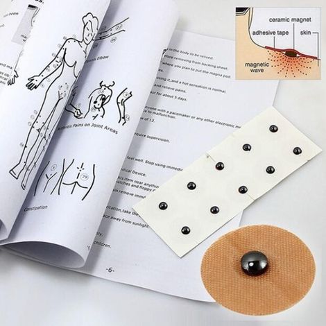 10 Aimants Corps Anti-Douleur Patchs Magnétiques Thérapie Santé Soins Acupression Outil Autocollants Bien-être (1/5)