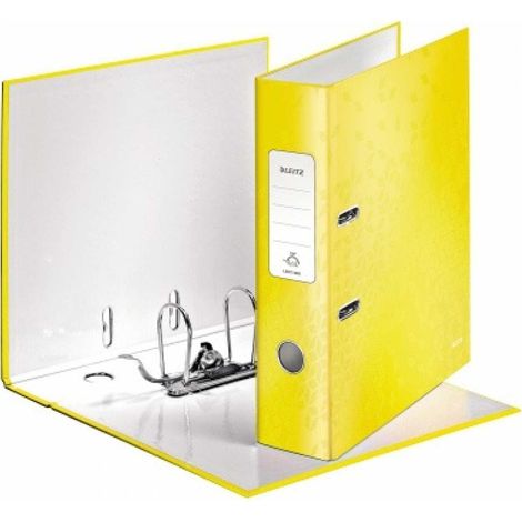 Leitz Ordner WOW 10050016 DIN A4 80mm Pappe gelb (1/5)