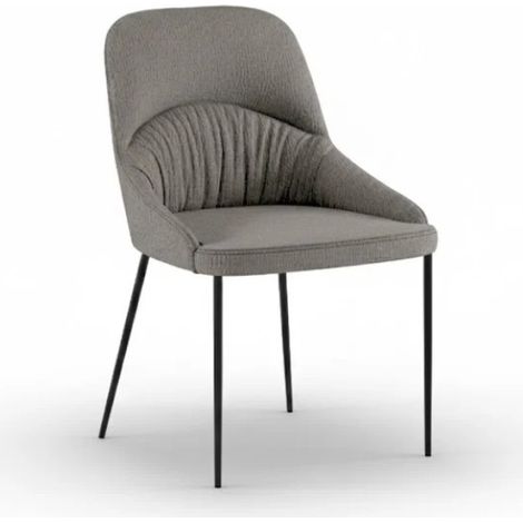 Harmony, Set di 4 sedie in tessuto easy-clean Grigio Chiaro (54cm X 63cm H. 89cm)  Duzzle (1/5)
