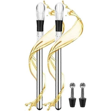 Tige de refroidissement pour vin, tige de refroidissement pour vin, tige de refroidissement pour vin, refroidisseur de vin 3 en 1 en acier inoxydable-AquaForge (1/5)