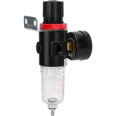 Druckregelventil für Luftfilter, 1/4-Zoll-BSP-Anschluss, mit Halterung und Manometer (1/5)