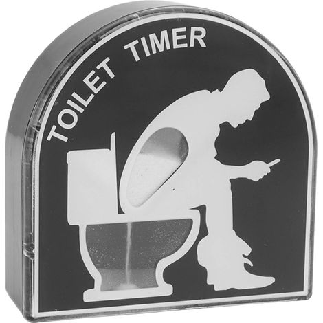 Sablier de toilette décoratif de 5 minutes, un objet amusant pour la maison. (1/5)
