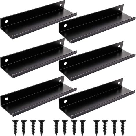 Maniglia per cassetto da cucina nera, 6 pezzi (150 mm, nera) (1/4)