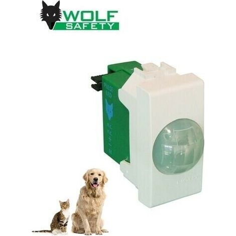 Wolf sensore infrarossi jolly 12V compatibile Bticino Living Light pet immune - W-JM-LG-TH