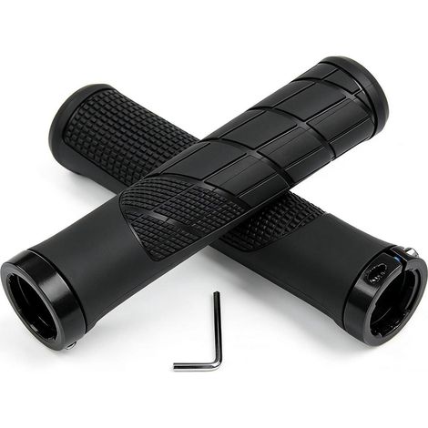 Ergonomische MTB Lenkergriffe 22,2mm, rutschfest, Gummi-Alu, für Citybike & Roller (1/5)