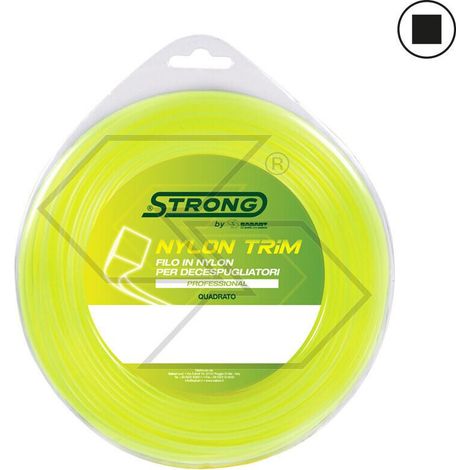 Filo per Decespugliatore in Nylon Strong Quadrato 3,3mm x 40m
