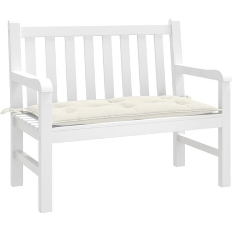 Gartenbank-Auflage Melange Creme 100x50x7 cm Stoff (1/5)