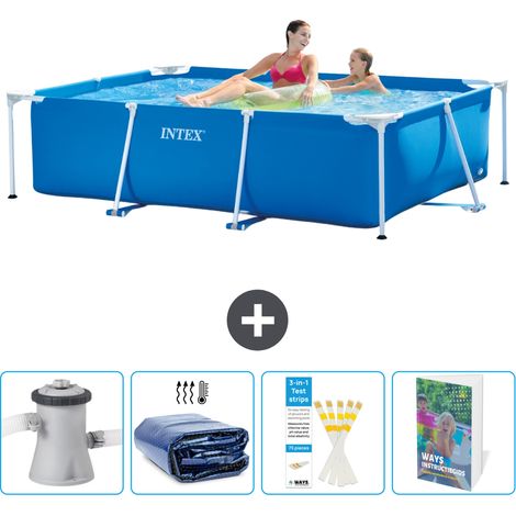 Intex Piscine Tubulaire Rectangulaire - 220x150x60 cm - 5-pièces SCB129 (1/5)