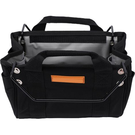 Marsupio porta attrezzi per scale, borsa portaoggetti in tessuto Oxford, contenitore rinforzato di grande capacità con scomparti multipli. (1/5)