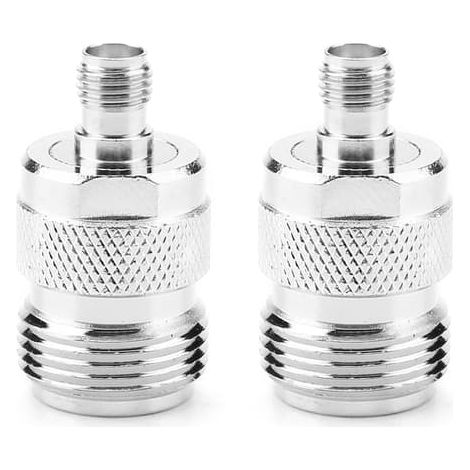 Adaptateur coaxial RF (2 pièces) de type N femelle vers SMA femelle, convertisseur de test (1/5)