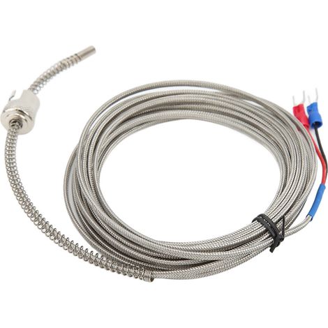 Thermocouple type K sonde de température résistante à la corrosion, anti-interférences, durable, contrôleur précis, longueur 4 mètres (1/5)