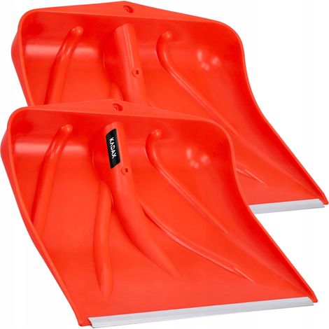 KADAX Orangefarbene Schneeschaufel, Schneeschaufel ohne Stiel, Schneeschieber, Schneeräumer mit Aluk (1/5)