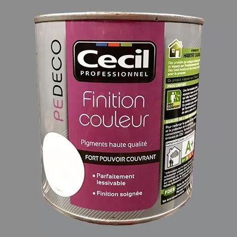 CECIL PE DECO Finition Couleur Gris béton Mat 0,5 L (1/2)