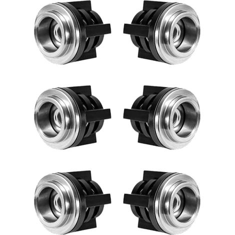 Set of 6 stainless steel check valves for models 280/380/55/580, high-pressure cleaner pumps, cleaning accessories, replacement check valves (1/5)