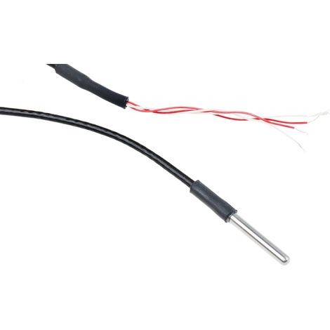 Capteur RTD PT100 RS PRO, Ø 3mm, L.25mm + 2m, +250°C max, Câble ( Prix pour 1 )