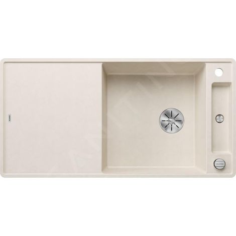 Blanco Axia III XL 6 - Évier en silgranit, 990x500 mm, avec commande de vidage et accessoires, InFino, blanc doux 527054 (1/4)