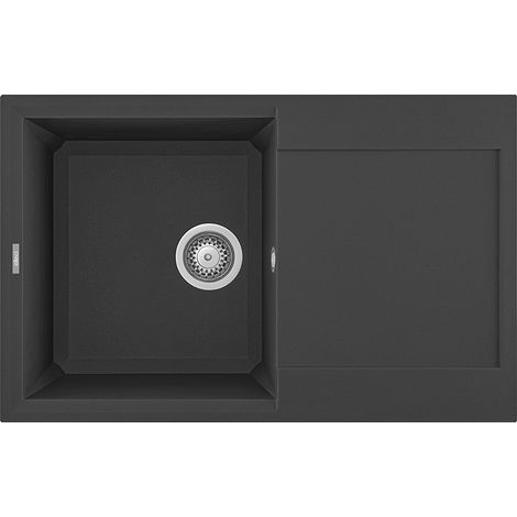 Lavello Elleci Incasso 1 vasca 79x50 Easy 300 Granitek Antracite LGY30059