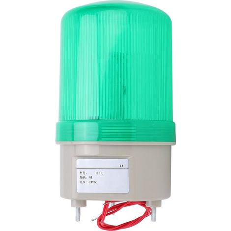 Lumière d'alarme verte LED 24V pour véhicules, balise stroboscopique 5W, fixation pour véhicule, pièce unique (1/5)