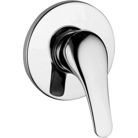 Miscelatore doccia ad incasso in ottone cromo monocomando di Rubinetterie Mariani Linea Astro (1/2)