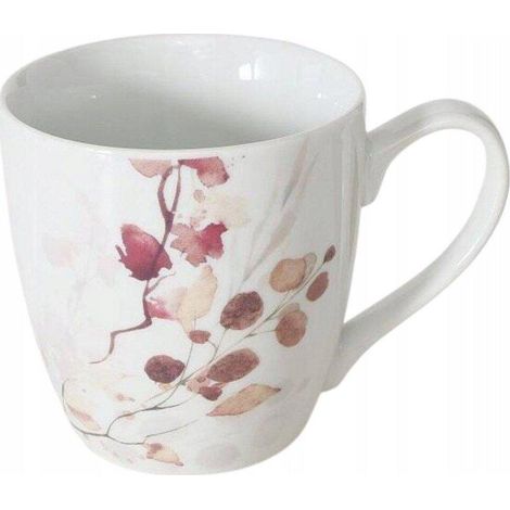 Boltze Bernada taza de porcelana blanca 480 ml elegante