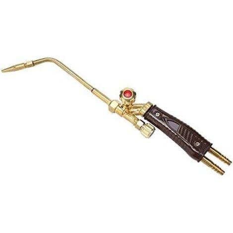 PA Chalumeau Torche de Soudage Oxi-Acétylène Oxypropane Soudeur à Air Résistant à la Chaleur pour Soudure à Injection (H01-6) (1/4)