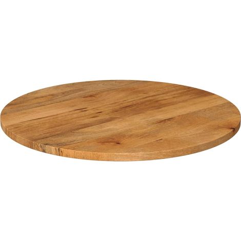 Dessus de table,Plateau de table,Dessus de bureau Ø 90x3,8 cm rond bois de manguier massif CFW76969 (1/5)