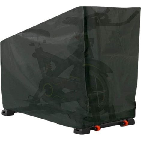 Funda para bicicleta estática, funda impermeable, funda para bicicleta, funda protectora para bicicletas de exterior, funda antipolvo (123x58x113/142cm) (1/4)