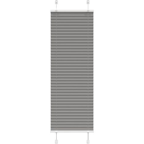 Plissee Anthrazit 50x150 cm Stoffbreite 49,4 cm Polyester