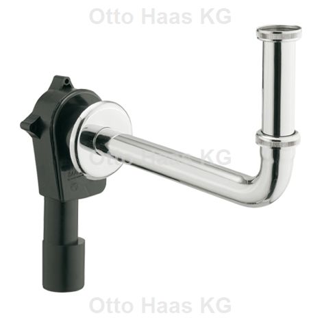 HAAS Oha siphon encastré peu encombrant 3000 encastré, lavabo, DN40/50 (1/2)