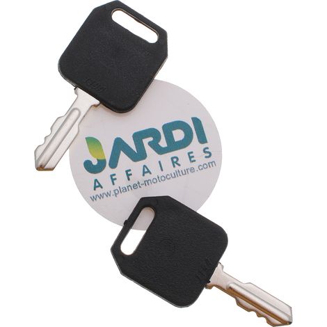 Jardiaffaires – Lot de 2 clés de contact universelles – Adaptables pour tondeuses AYP, Husqvarna, Murray – Remplacement pour modèles 140401, 532 14 04-01 (1/3)
