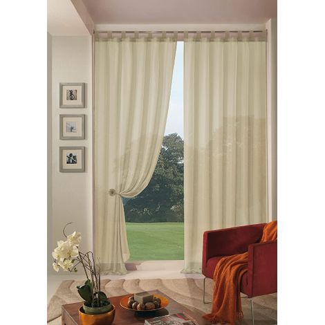Home Collection Boucle Tenda, Poliestere, Naturale, 140x290 cm (1/2)