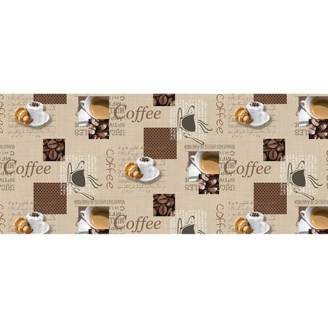 TOVAGLIATO fantasia coffe caffè 'PHOTOPRINT' art.42Z/01  - BONITA