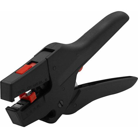 AGE Pince à dénuder pour outil à dénuder automatique 0.08-6mm 10-28AWG coupe-câble ciseaux-s multitool précisions réglables,Le noir (1/5)