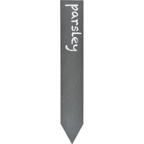 Set de 6 étiquettes à semis en ardoise - Gris - H 19,6 cm - Livraison gratuite (1/6)