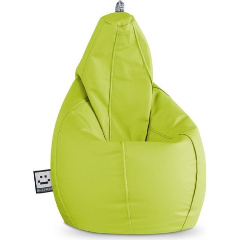 Pouf Poire Similicuir Vert XL Vert (1/5)