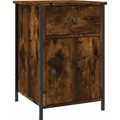 Maison Exclusive - Nachttisch Räuchereiche 40x42x60 cm Holzwerkst