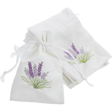 Set mit 10 nachfüllbaren Lavendel-Geschenktüten für den Kleiderschrank (Größe S) – 14,00 x 10,00 x 0,50 cm (1/4)