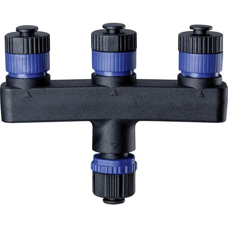 Paulmann – Beleuchtungssystem Plug & Shine 3fach-Verteiler – IP68 wasserdicht – Anschluss für bis zu 3 Leuchten – Schwarz (1/5)