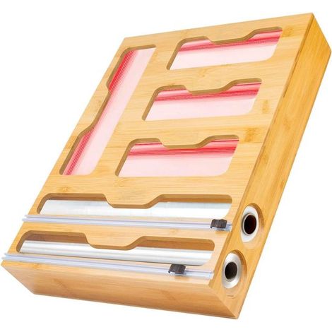 Soporte para papel de aluminio, Cortador de papel de aluminio, Dispensador papel aluminio, Soporte papel aluminio, Soporte papel aluminio cocina (1/5)