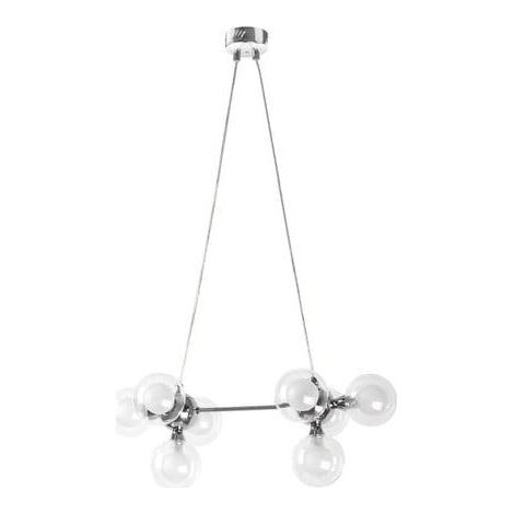 Suspension boules verre Rabalux Briella chromée 8xG9