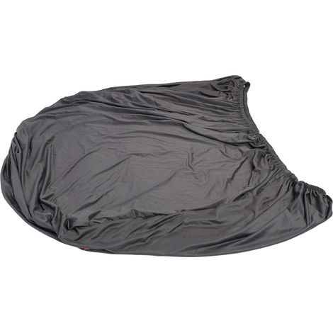 Eleganter Stretch-Sofabezug, einfarbig, 1-Sitzer, dunkelgrau, für das Wohnzimmer. (1/5)